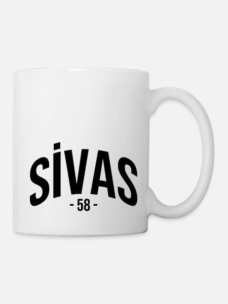 Sivas 58 Türkei Turkiye Geschenk Urlaub TR Türk - Kop/krus - hvid