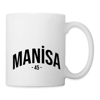 Manisa 45 Türkei Turkiye Geschenk Urlaub TR Türk - Tasse - Weiß - Rechts