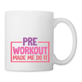 Le pré-entraînement m’a fait le faire 2 - Mug blanc - blanc - Droite