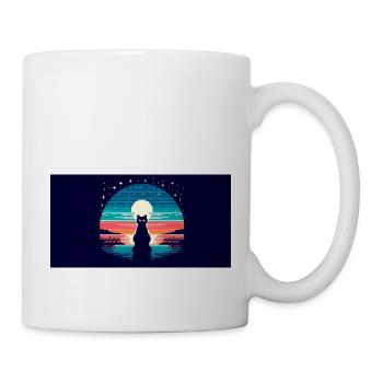 Cat Moon - Mug - white - Right