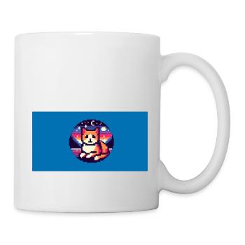 Nuit de chat - Mug blanc - blanc - Droite