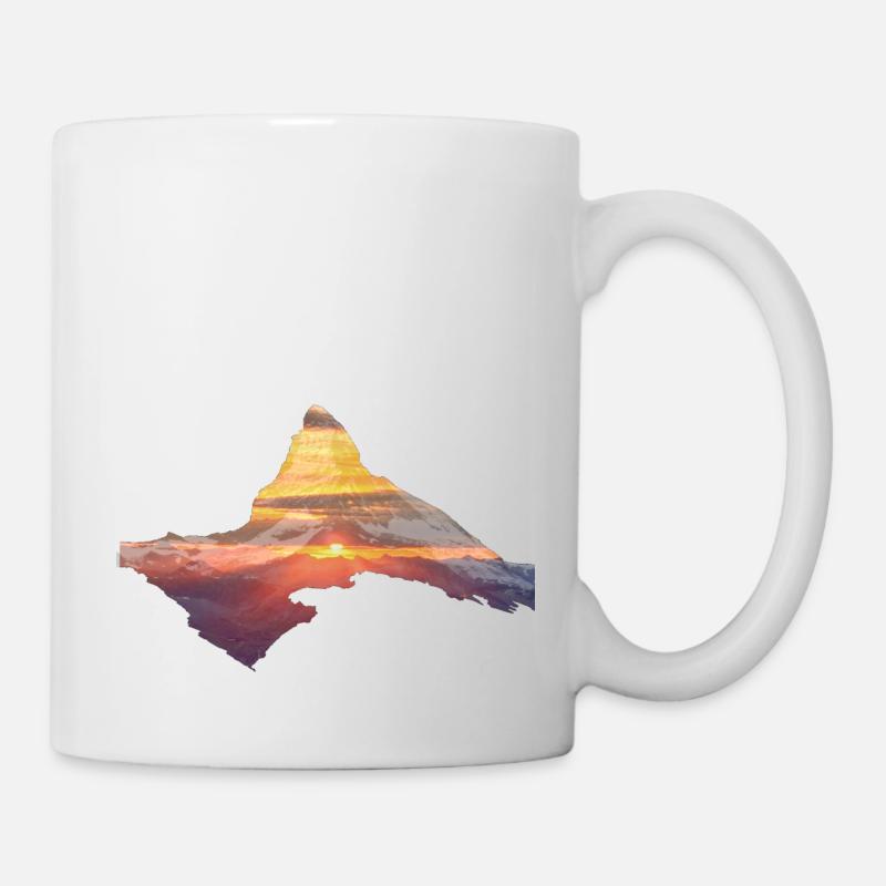 CervinLever du soleil - Mug blanc - blanc