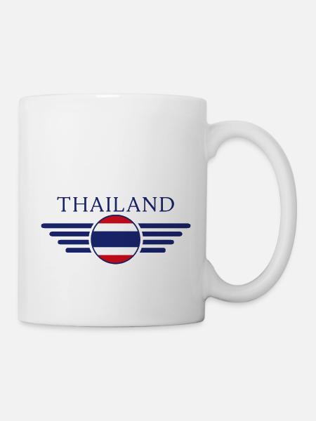 Thailand Style Design T-Shirt - Mug - white