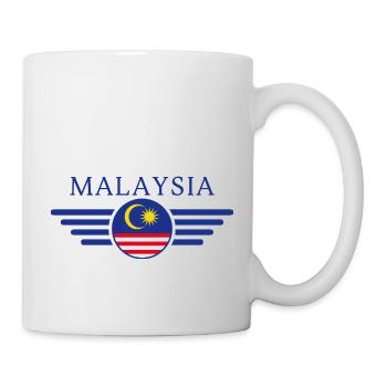 Malaysia Stil Design T-Shirt - Tasse - Weiß - Rechts