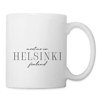 Helsinki Stil Design T-Shirt - Tasse - Weiß - Rechts