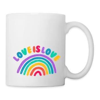 Love is all - Tasse - Weiß - Rechts