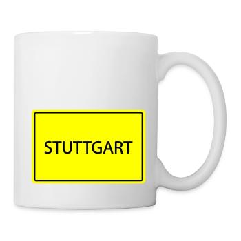 ortsschild stuttgart - Tasse - Weiß - Rechts