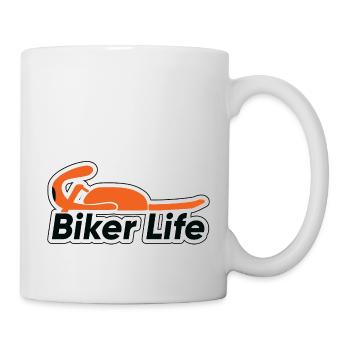 Biker Life Motorcycle lifestyle - Mug - white - Right
