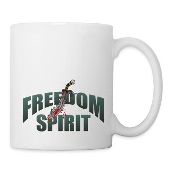 freedom spirit poignard dague couteau dessin - Mug blanc - blanc - Droite