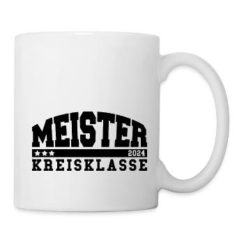 Meister 2024 Kreisklasse Aufstieg Fußball - Tasse - Weiß - Rechts