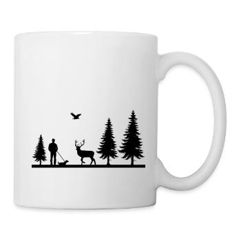 Jäger - Tasse - Weiß - Rechts