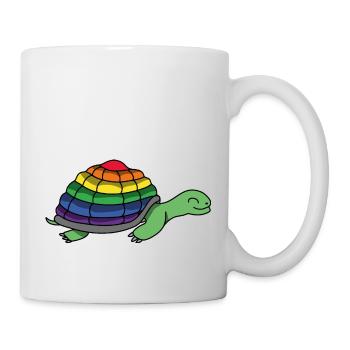 Pride Schildkröte (Schildkröt*innen Collection) - Tasse - Weiß - Rechts