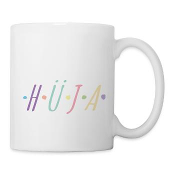 HÜJA, Hü - Farbenfrohes Reitsport-Shirt - Tasse - Weiß - Rechts
