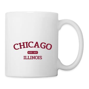 Chicago - Estd. 1837 - Illinois - États-Unis - Amérique - Mug blanc - blanc - Droite