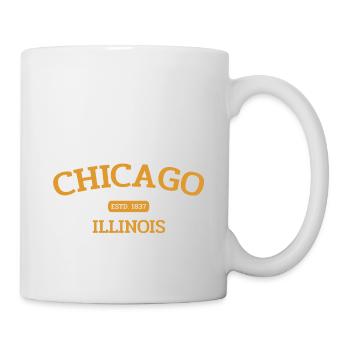Chicago - Estd. 1837 - Illinois - États-Unis - Amérique - Mug blanc - blanc - Droite