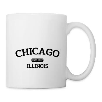 Chicago - Estd. 1837 - Illinois - États-Unis - Amérique - Mug blanc - blanc - Droite