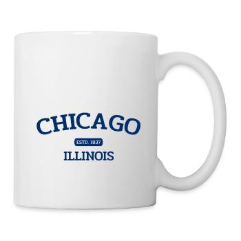 Chicago - Estd. 1837 - Illinois - États-Unis - Amérique - Mug blanc - blanc - Droite