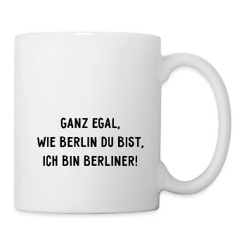 Peu importe à quel point vous êtes Berlinois, je suis un Berlinois ! - Mug blanc - blanc - Droite