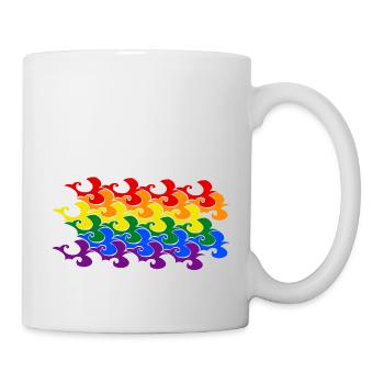 Birds flight large - Mug blanc - blanc - Droite