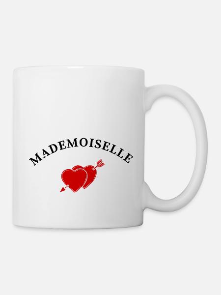 Fräulein Herzpfeil - Tasse - Weiß