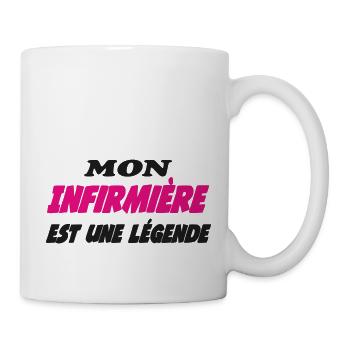 Mon Infirmière est une légende - Mug blanc - blanc - Droite