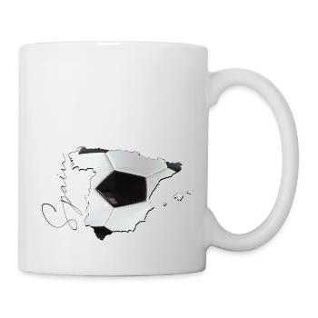 Espagne | Vrai football | Carte FR - Mug blanc - blanc - Droite