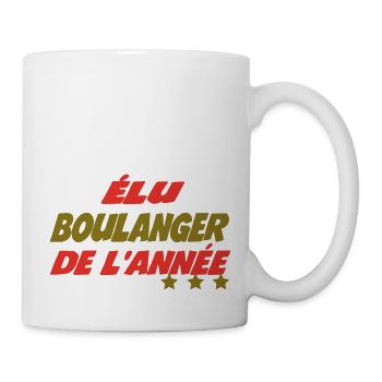 Elu BOULANGER de l'année - Mug blanc - blanc - Droite