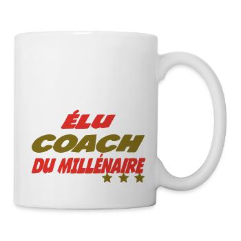 Elu COACH du millénaire - Mug blanc - blanc - Droite