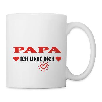 PAPA Ich liebe dich - Mug blanc - blanc - Droite
