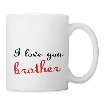 I love you BROTHER - Mug blanc - blanc - Droite