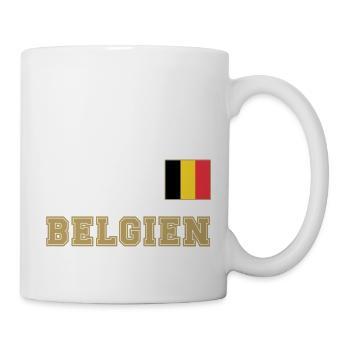 Belgium Jersey Look - National Flag Flag Flag - Mug - white - Right