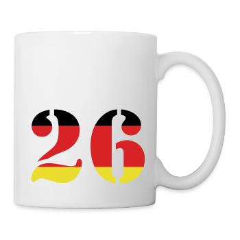 26 Number Jersey Germany - Mug - white - Right