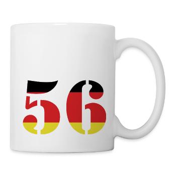 56 Numéro Jersey Allemagne - Mug blanc - blanc - Droite