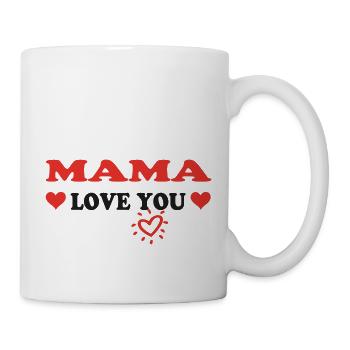 MAMA love you 52904 - Mug blanc - blanc - Droite