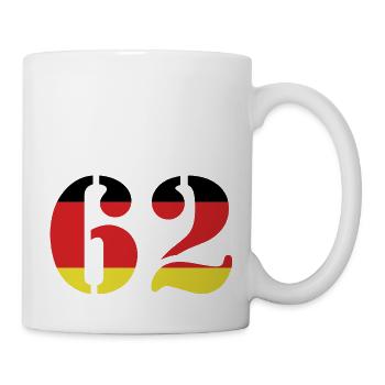 62 Numéro Jersey Allemagne - Mug blanc - blanc - Droite