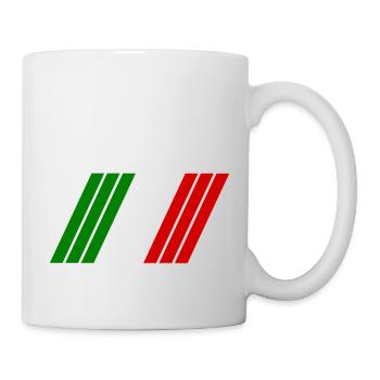Rayures Italie - Mug blanc - blanc - Droite
