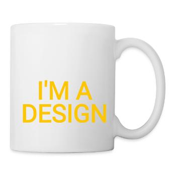 Je suis un drôle de dicton de texte jaune design - Mug blanc - blanc - Droite