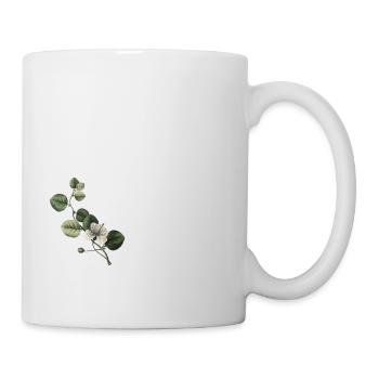 Nummer 65 Blumengrün - 65. Blumengeburtstag - Tasse - Weiß - Rechts