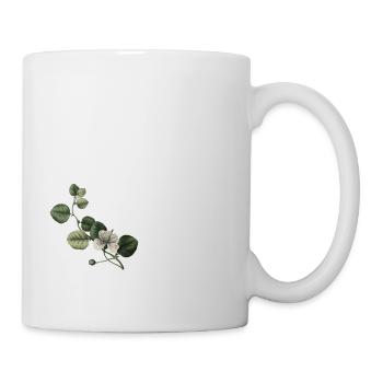Number 85 Floral Green - 85th Floral Birthday - Mug - white - Right