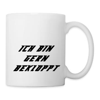 ich bin gern bekloppt - Tasse - Weiß - Rechts