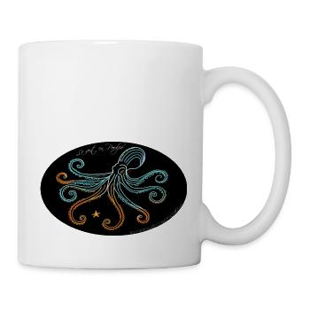 Stylized Wind Octopus Illustration - Mug - white - Right