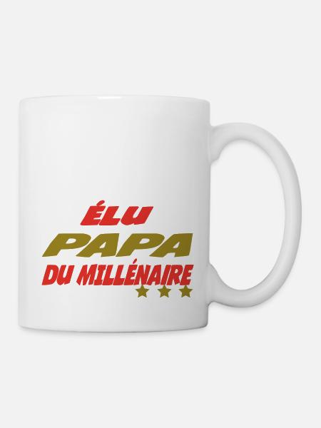 Gewählter PAPA des Jahrtausends - Tasse - Weiß