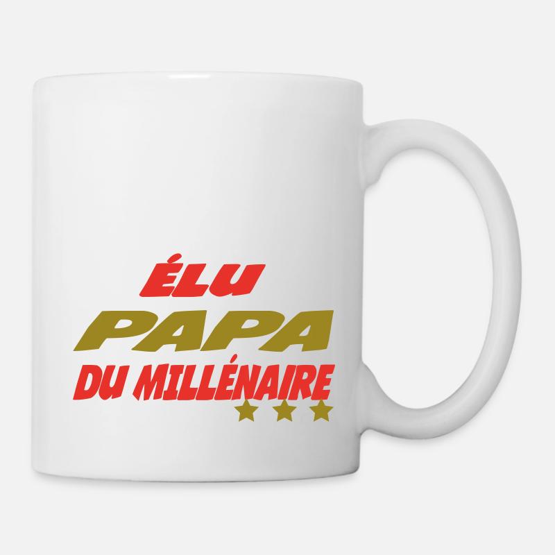 Gewählter PAPA des Jahrtausends - Tasse - Weiß