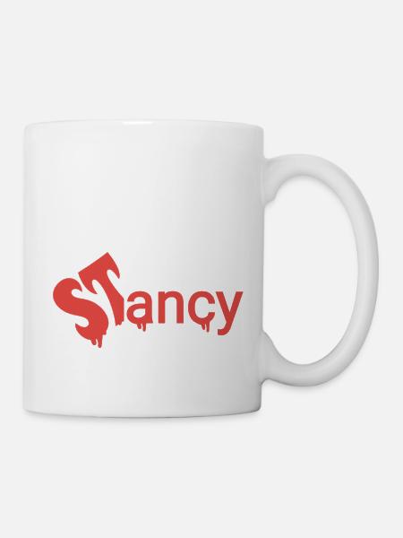 Stancy roter text Halloween - Tasse - Weiß