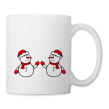 schneemann 2 - Tasse - Weiß - Rechts