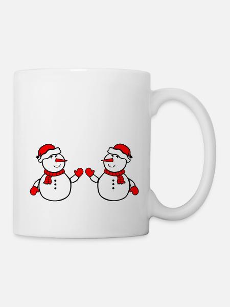 schneemann 2 - Tasse - Weiß