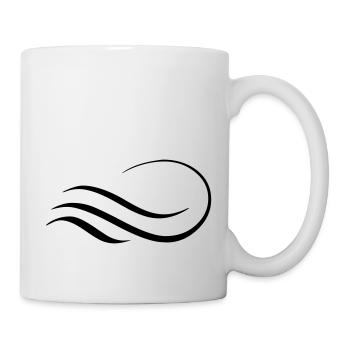 FreeFlow - Wavy lines Design Clothing - Mug - white - Right