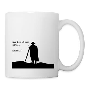 Der Herr ist mein Hirte - Tasse - Weiß - Rechts