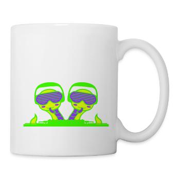 2 Cool DJ Snakes Team Mixer Musique de fête - Mug blanc - blanc - Droite