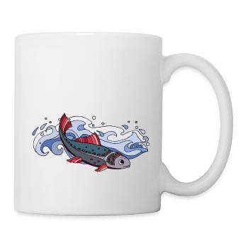Poisson - Mug blanc - blanc - Droite